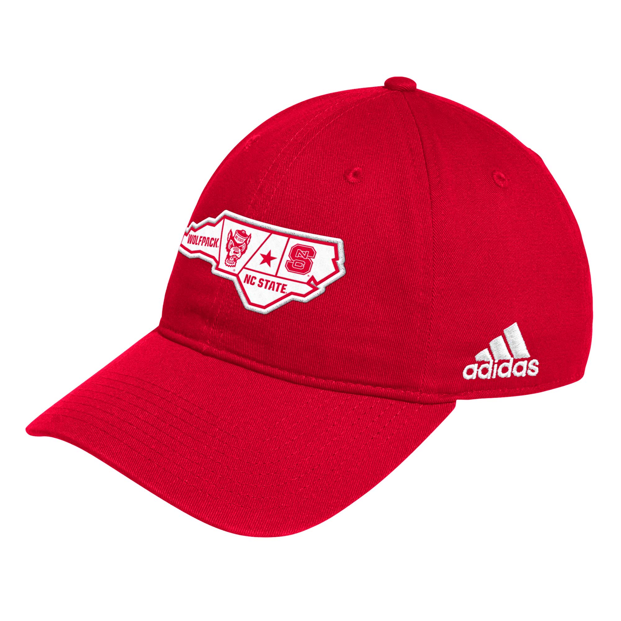 Men's adidas Red NC State Wolfpack State Slouch Adjustable Hat - Image 4