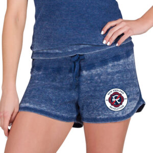 Women's Concepts Sport  Navy New England Revolution Waffle Knit Shorts