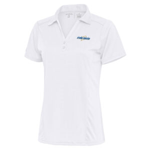 Women's Antigua White Omaha Storm Chasers Tribute Polo
