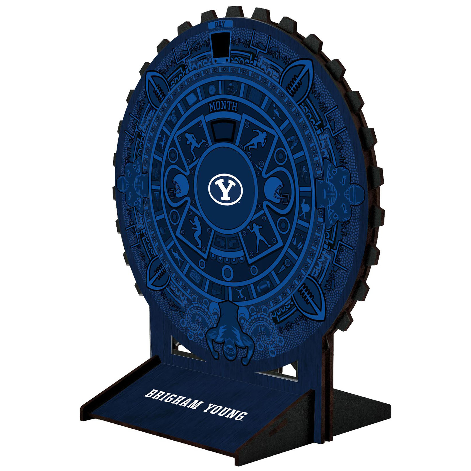 BYU Cougars Aztec Circle Desk Calendar