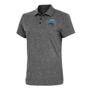 Women's Antigua  Heather Black Orlando Magic Motivated Polo
