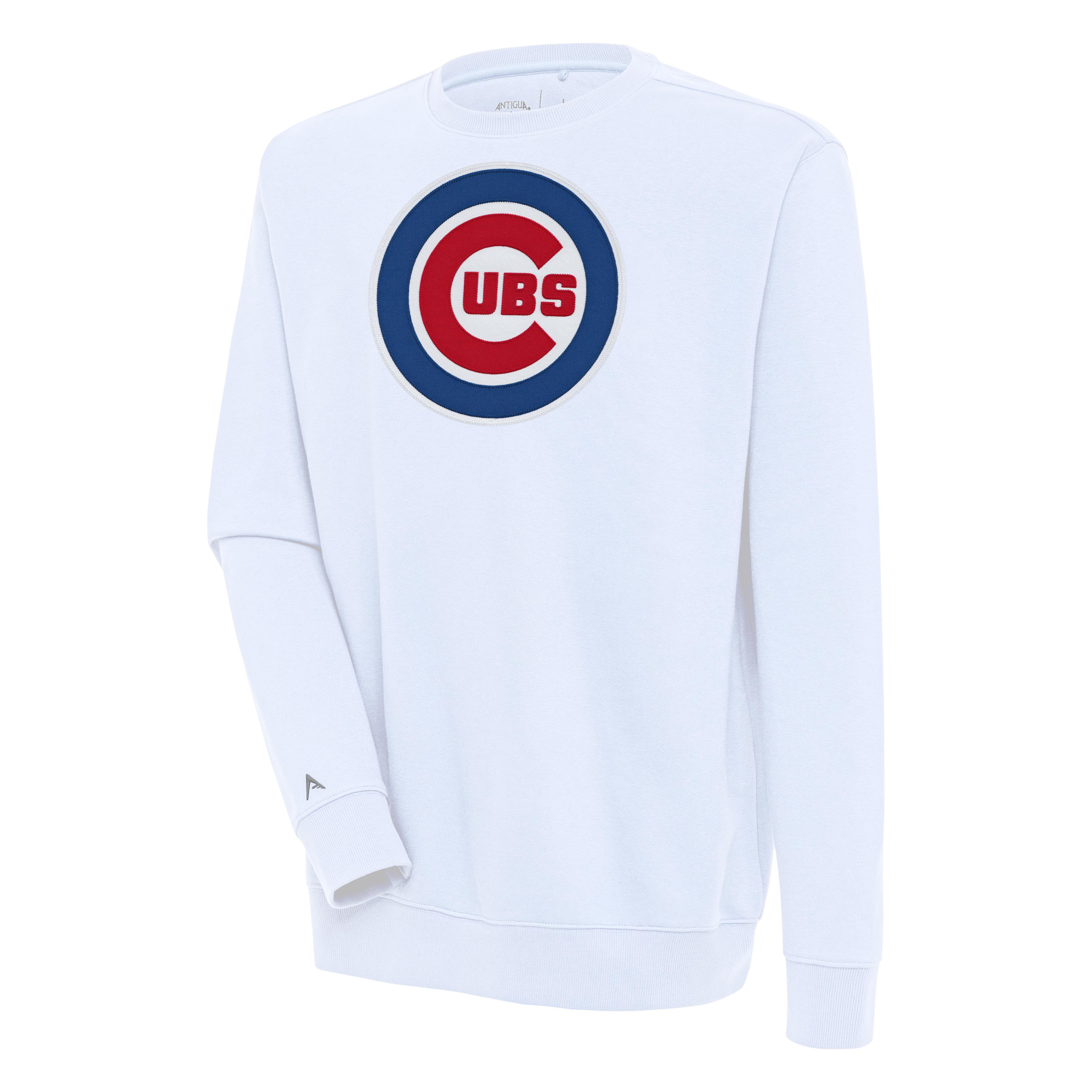 Men's Antigua White Chicago Cubs Victory Pullover Sweatshirt