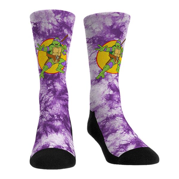 Unisex Rock Em Socks Teenage Mutant Ninja Turtles Donatello Tie-Dye Crew Socks