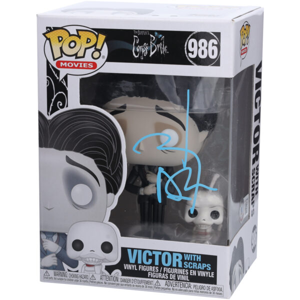 Johnny Depp Corpse Bride Autographed Victor with Scraps #986 Funko Pop! Vinyl Figure - Signed in Light Blue Ink - BAS - Image 9