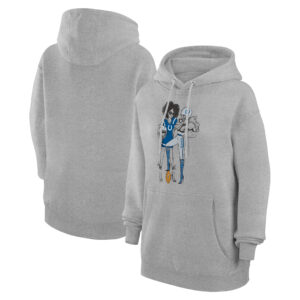 Women's G-III 4Her by Carl Banks  Heather Gray Indianapolis Colts Football Girls Graphic Pullover Hoodie