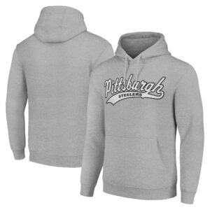 Unisex Starter Heather Gray Pittsburgh Steelers Tailsweep Pullover Hoodie