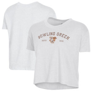 Women's Alternative Apparel  White Bowling Green St. Falcons Retro Jersey Headliner Cropped T-Shirt