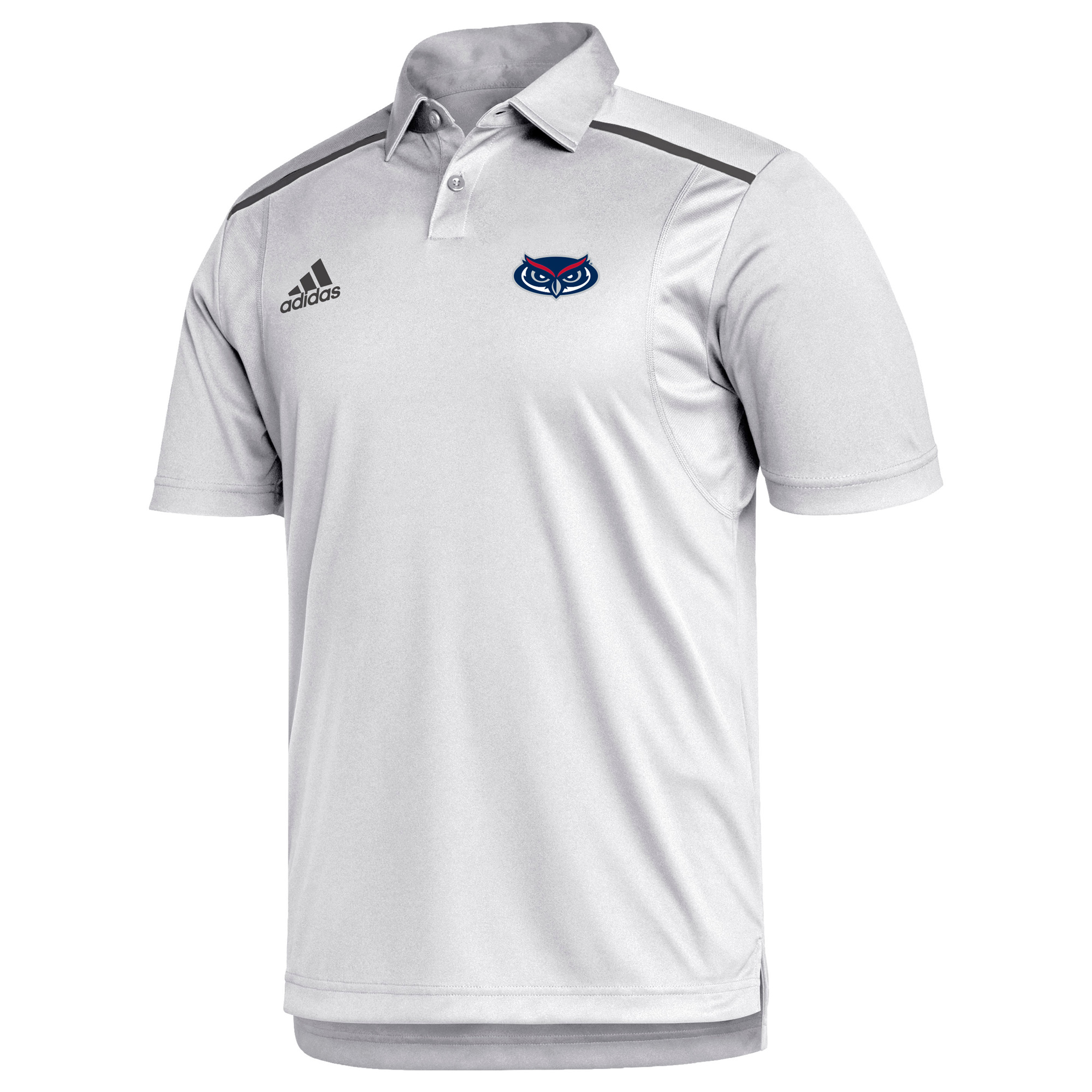 Men's adidas White Florida Atlantic Owls Team Issue Polo - Image 3
