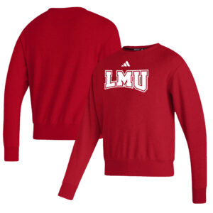 Men's adidas  Crimson Loyola Marymount Lions Premium Retro Pullover Sweatshirt