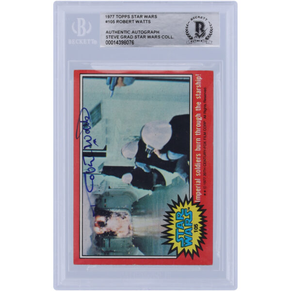 Robert Watts Autographed 1977 Topps Star Wars #105 BAS Authenticated Card