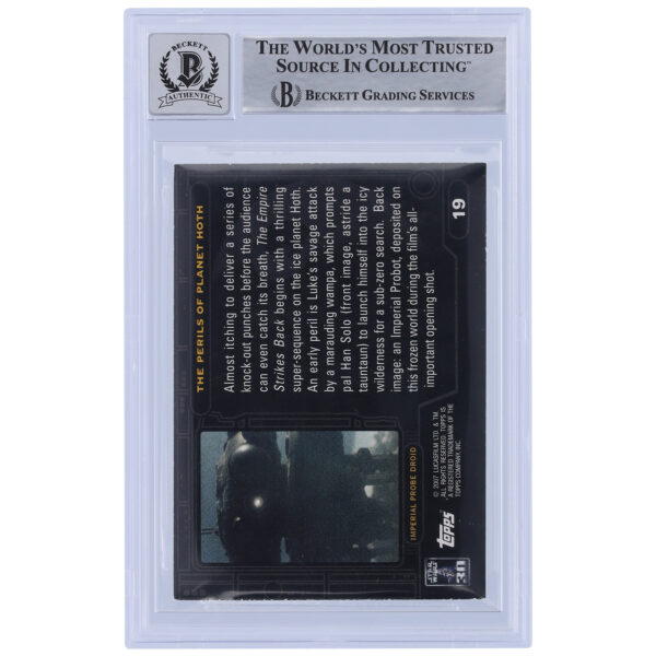 Michael McAlister Star Wars Autographed 2007 Topps 30th Anniversary #19 BGS Authenticated 10 Card - Image 6
