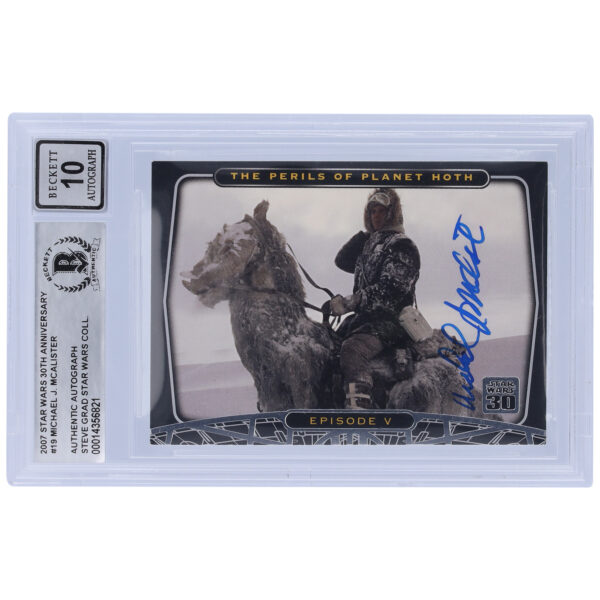 Michael McAlister Star Wars Autographed 2007 Topps 30th Anniversary #19 BGS Authenticated 10 Card - Image 7
