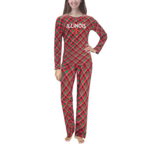 Women's Concepts Sport Red Illinois Fighting Illini Holly Knit Long Sleeve Top & Pants Set