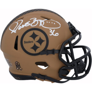 Jerome Bettis Pittsburgh Steelers Autographed Riddell 2023 Salute to Service Speed Mini Helmet
