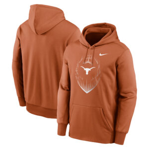 Men's Nike Texas Orange Texas Longhorns Football Icon Performance Fleece Pullover Hoodie
