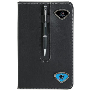 Black Miami Marlins Business Notebook