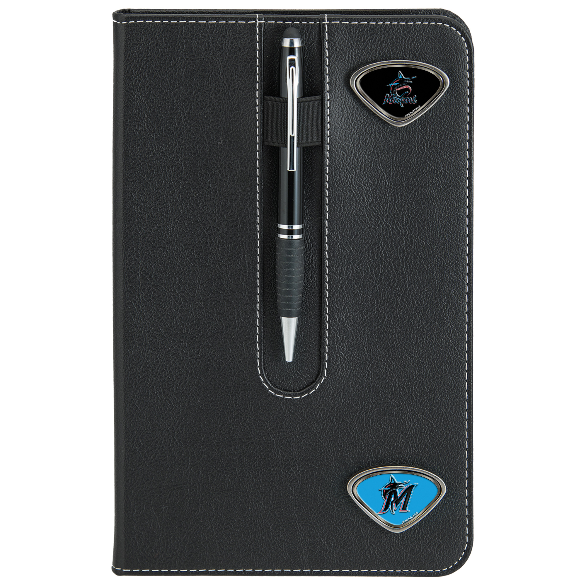 Black Miami Marlins Business Notebook