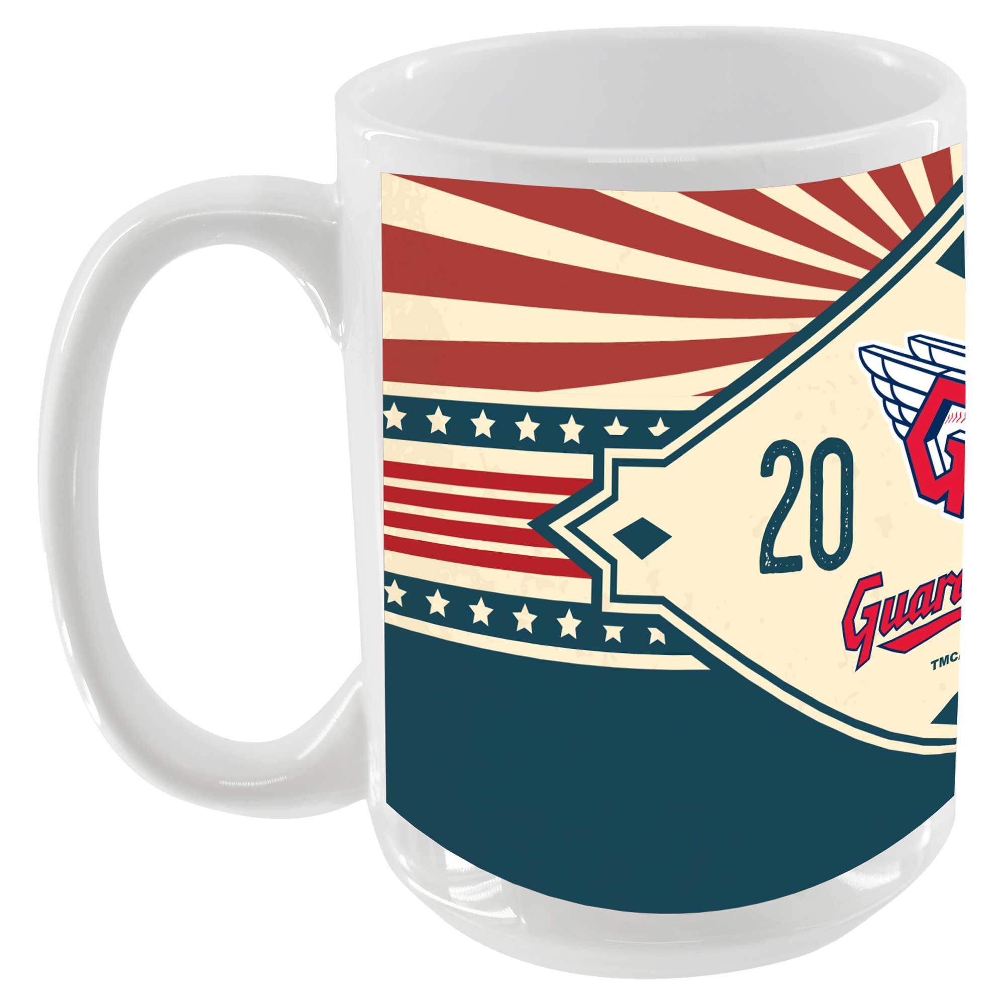 Cleveland Guardians 15oz. Americana Diamond Mug - Image 2