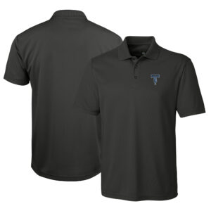 Men's Cutter & Buck  Gray Tulsa Drillers  Clique Ice Pique Tech Polo