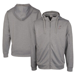 Unisex Cutter & Buck Gray Albuquerque Isotopes Clique Lift Eco Performance Full-Zip Hoodie