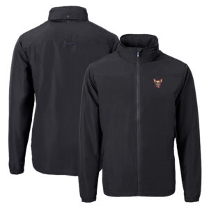 Men's Cutter & Buck Black El Paso Chihuahuas Charter Eco Recycled Full-Zip Jacket