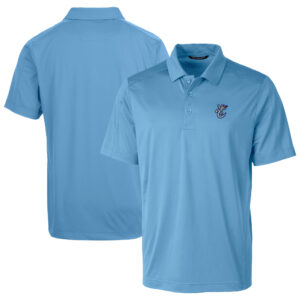 Men's Cutter & Buck Powder Blue Corpus Christi Hooks Prospect Textured Stretch Polo