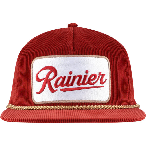 Men's Red Rainier Corduroy Rope Golf Snapback Hat - Image 11