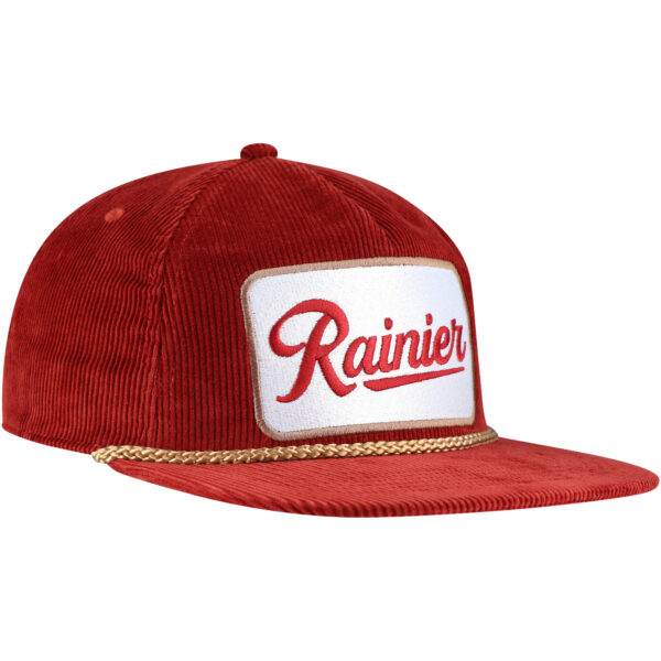 Men's Red Rainier Corduroy Rope Golf Snapback Hat - Image 12
