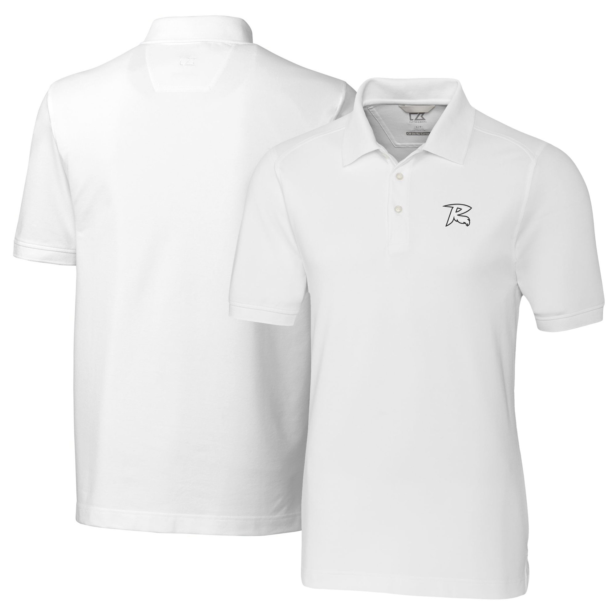 Men's Cutter & Buck White Richmond Flying Squirrels Big & Tall DryTec Advantage Tri-Blend Pique Polo - Image 5