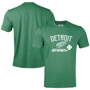 Men's Levelwear Green Detroit Red Wings St. Patrick's Day Richmond Clover T-Shirt