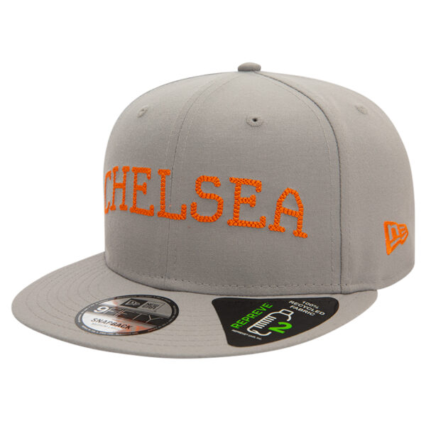 Men's New Era Gray Chelsea Repreve Chainstitch 9FIFTY Snapback Hat