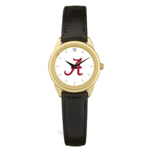 Women's Black Alabama Crimson Tide Leather Watch