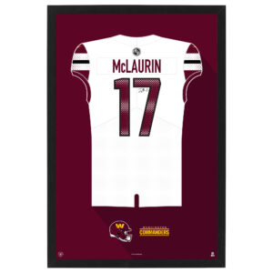 Terry McLaurin Washington Commanders Away Jersey Framed Art Print