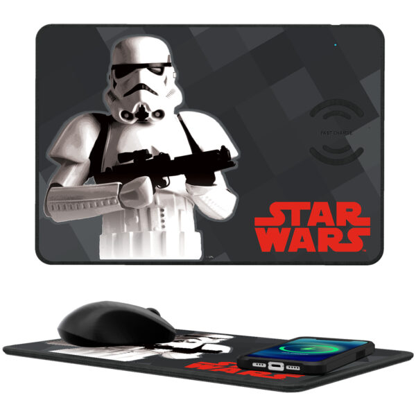 Keyscaper Stormtrooper Star Wars Color Block Wireless Charger and Mouse Pad