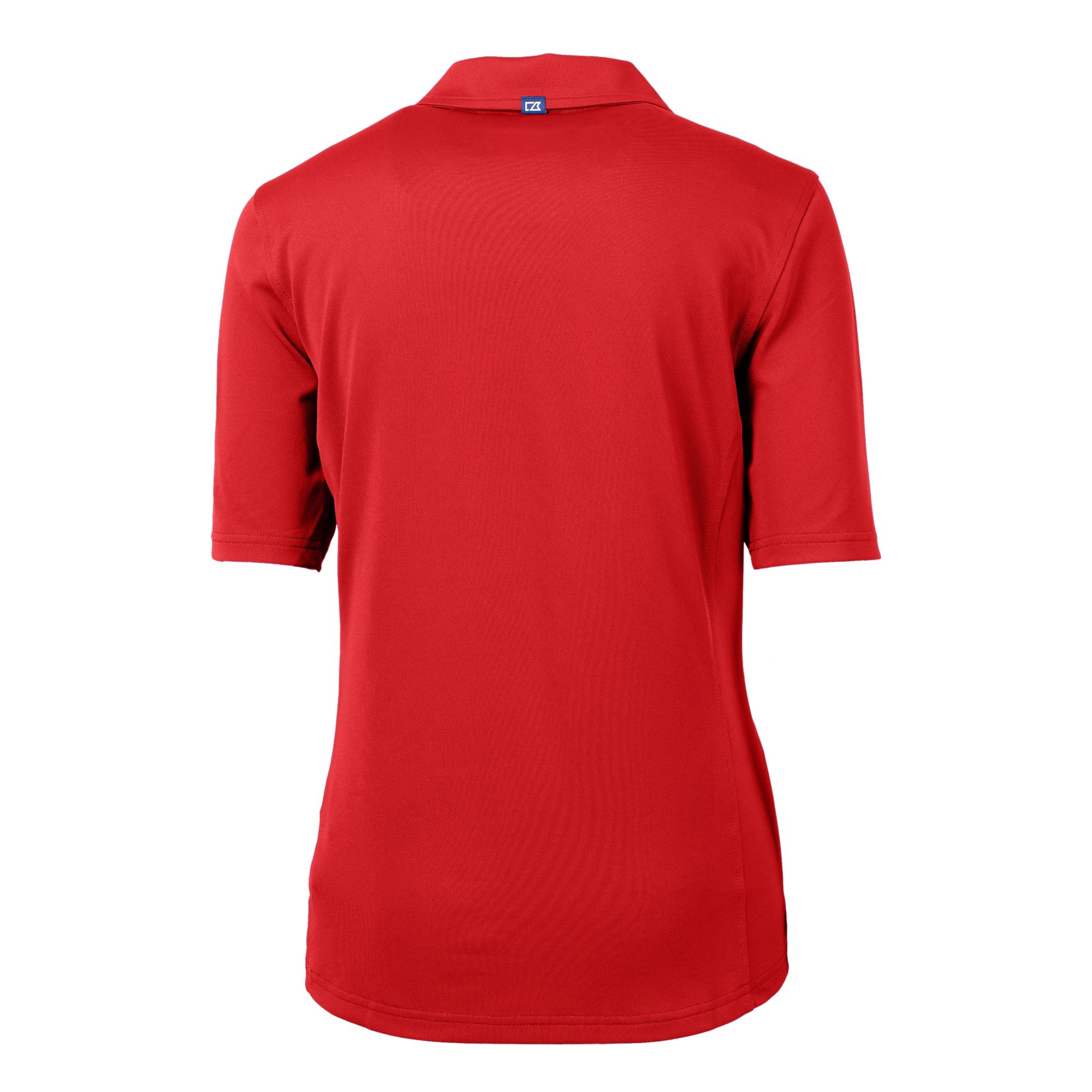 Women's Cutter & Buck Red SMU Mustangs Vault DryTec Virtue Eco Pique Recycled Polo - Image 7