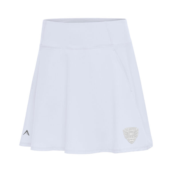 Women's Antigua White D.C. United White Logo Chip Skort