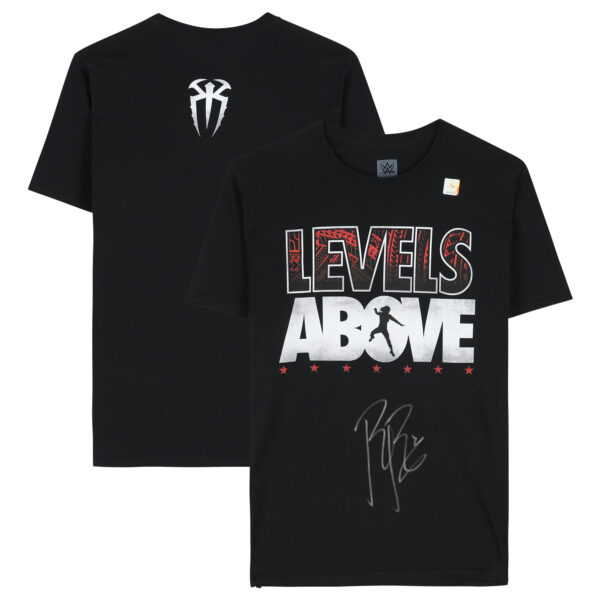 Roman Reigns WWE Autographed Levels Above T-Shirt - Image 6