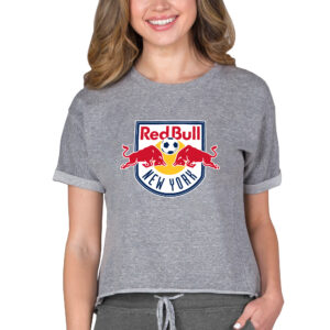 Women's Concepts Sport Gray New York Red Bulls Mainstream Terry T-Shirt