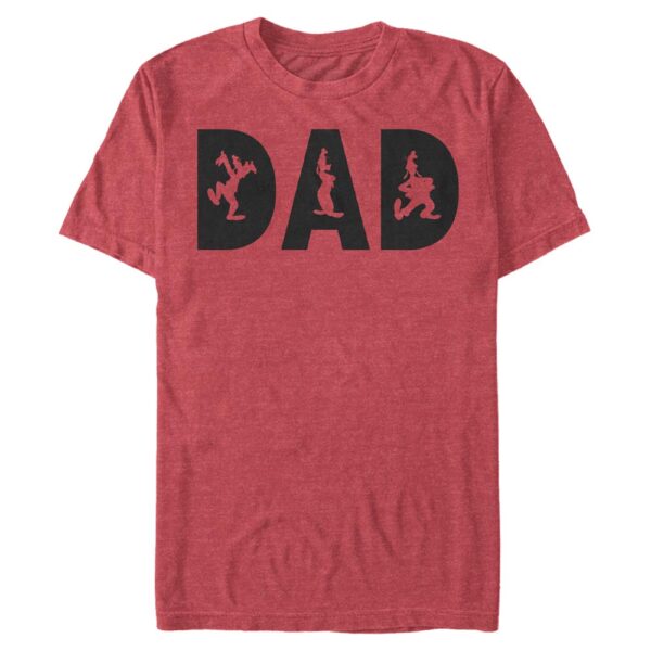Men's Mad Engine Goofy Heather Red Mickey & Friends Dad Graphic T-Shirt