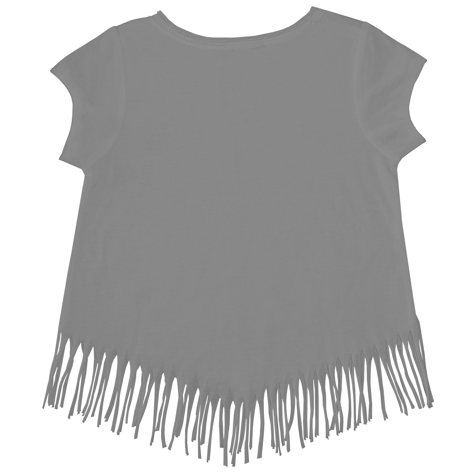 Girls Youth Tiny Turnip Gray Oklahoma Sooners I Love Dad Fringed T-Shirt - Image 4