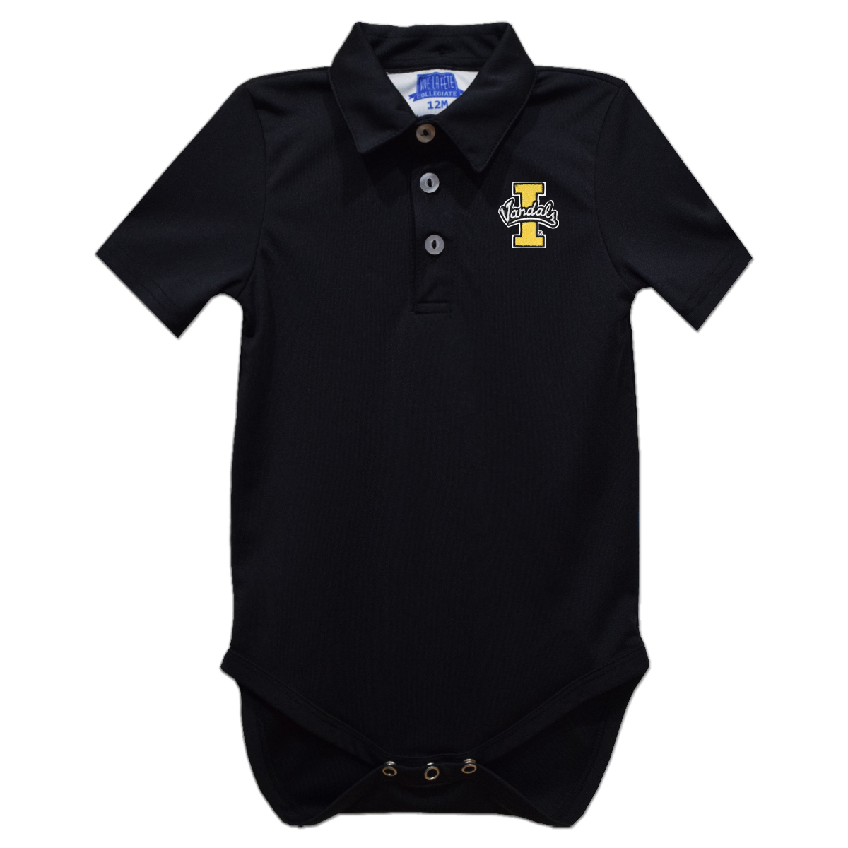 Infant Vive La Fete Black Idaho Vandals Polo Bodysuit