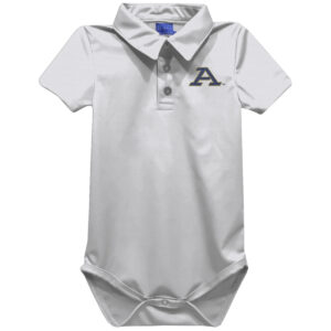 Infant Vive La Fete White Akron Zips Polo Bodysuit