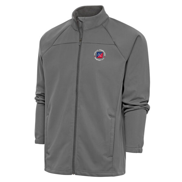 Men's 2024 U.S. Senior Open Antigua Steel Links Golf Raglan Sleeve Full-Zip Jacket
