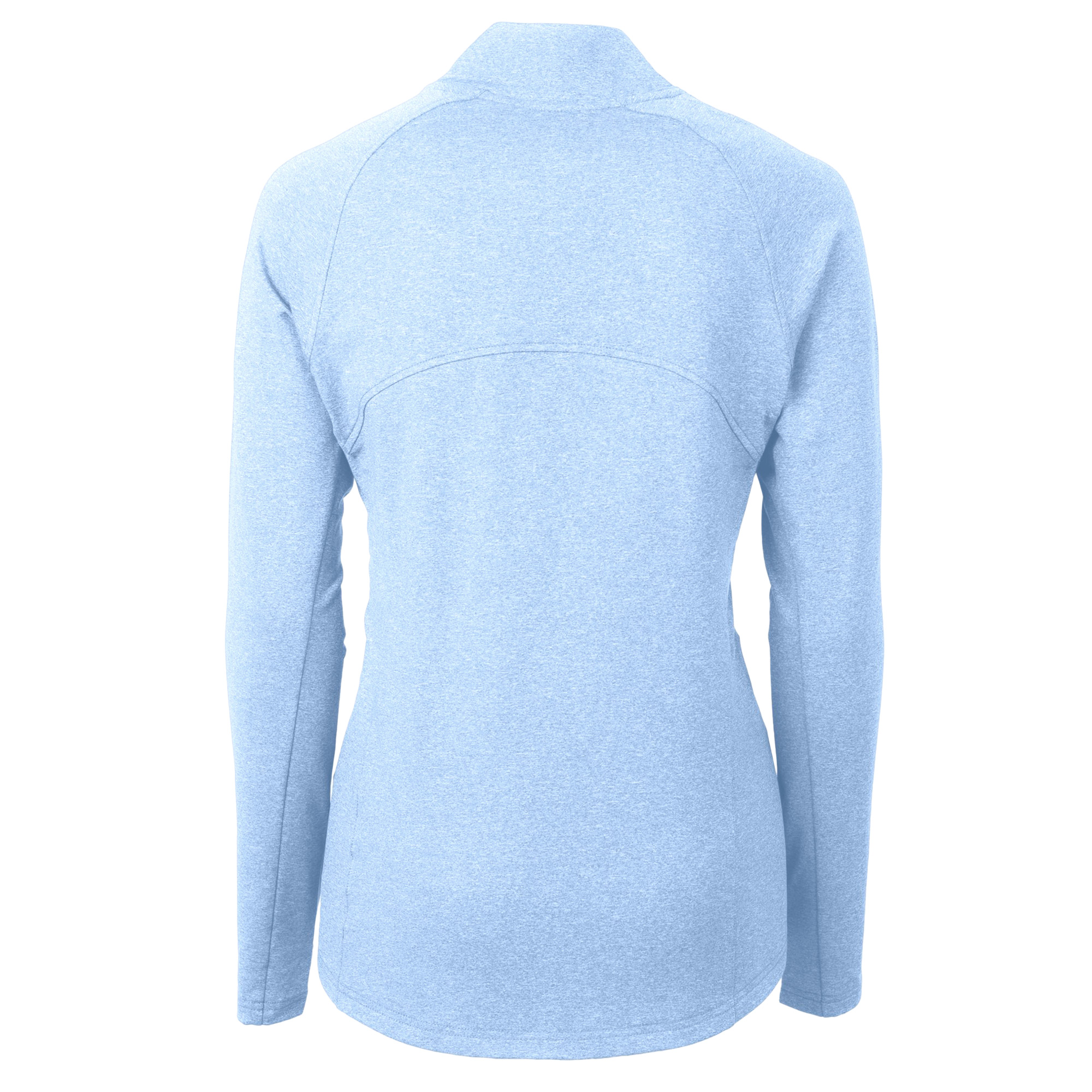 Women's Cutter & Buck Heather Powder Blue Baltimore Orioles Adapt Eco Knit Hybrid Recycled Full-Zip Jacket - Image 7