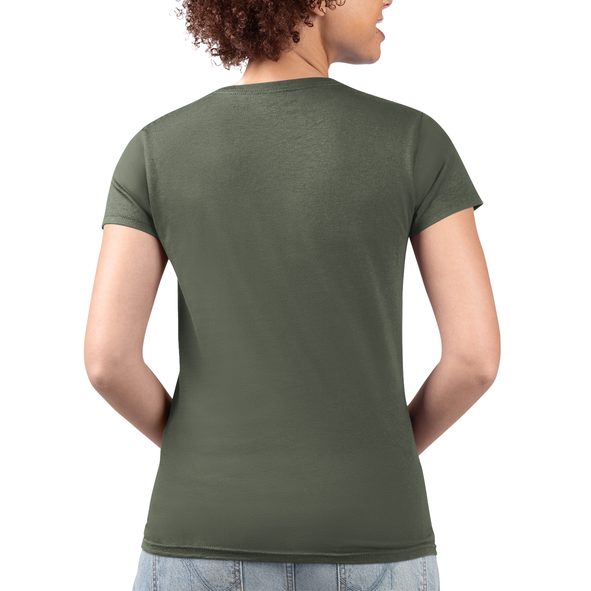 Women's G-III 4Her by Carl Banks Green Oakland Athletics Flowers Graphic Fitted V-Neck T-Shirt - Image 6