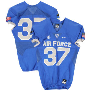 Air Force Falcons Team-Issued Nike #37 Royal Jersey from the Football Program - Size L
