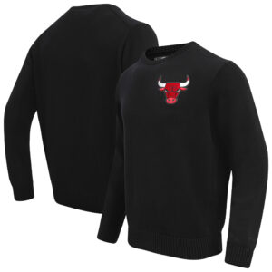 Men's Pro Standard Black Chicago Bulls Classic Pullover Sweater