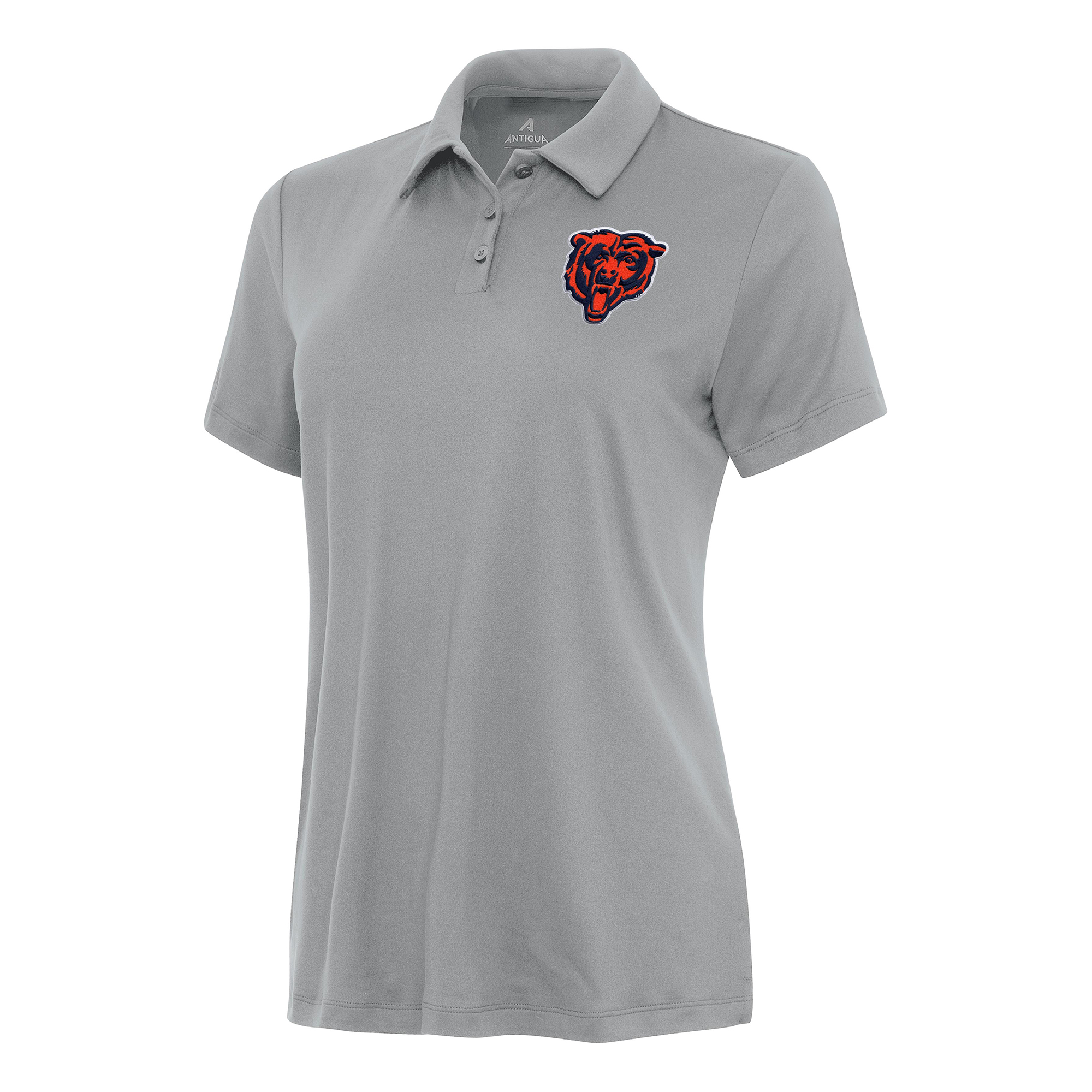 Women's Antigua Gray Chicago Bears Reprocess Polo
