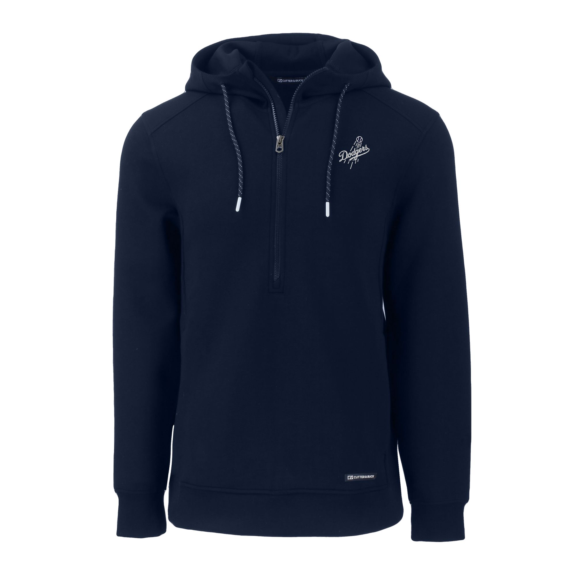 Women's Antigua Heather Gray/Navy UConn Huskies Victory Raglan Sleeve Pullover Hoodie - Image 3
