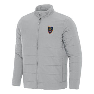 Men's Antigua Gray Real Salt Lake Swelter Full-Zip Jacket